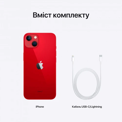 Apple iPhone 13 512GB (PRODUCT) RED (MLQF3HU/A) : Основная камера Двойная 12 МП + 12 МП