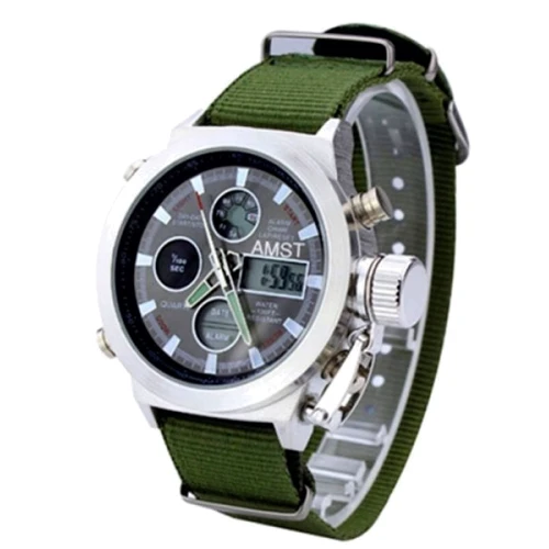 Наручные часы AMST Mountain Green 1277: Водонепроницаемость 5 ATM