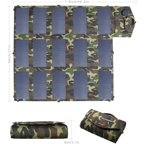 Солнечная панель Allpowers 100W Camouflage Color Solar Panel ﻿ фото 2