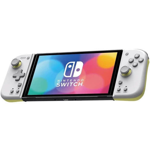 Аксессуар для приставок Hori Split Pad Compact for Nintendo Switch Light Grey x Yellow (NSW-373U)