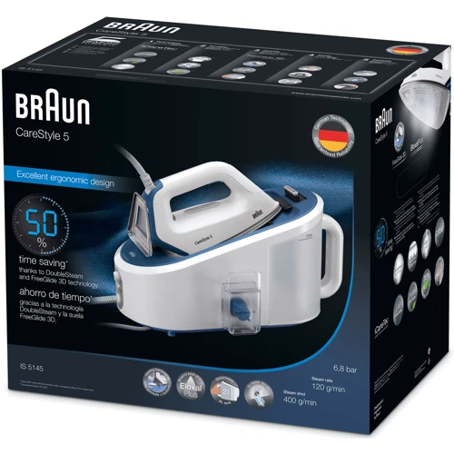 Парогенератор Braun CareStyle 5 IS 5145 WH : Длина шланга подачи пара, м 1.6