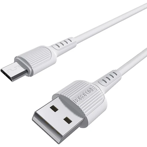 Кабель Borofone USB Cable to Micro USB 1m White (BX16)
