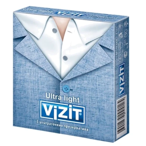 Презервативы латексные VIZIT Ultra light ультратонкие №3