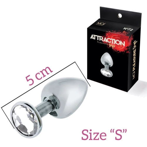 Анальная пробка с кристаллом MAI Attraction Toys №72 S