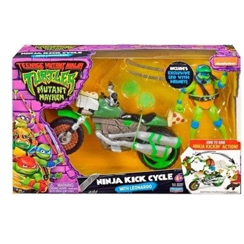 Игровой набор TMNT Movie III Черепашки-Ниндзя Леонардо на мотоцикле (83431) фото 4