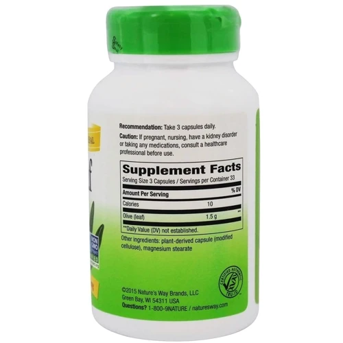 Nature's Way Olive Leaf 100 Caps Листя оливи: Форма випуску капсули