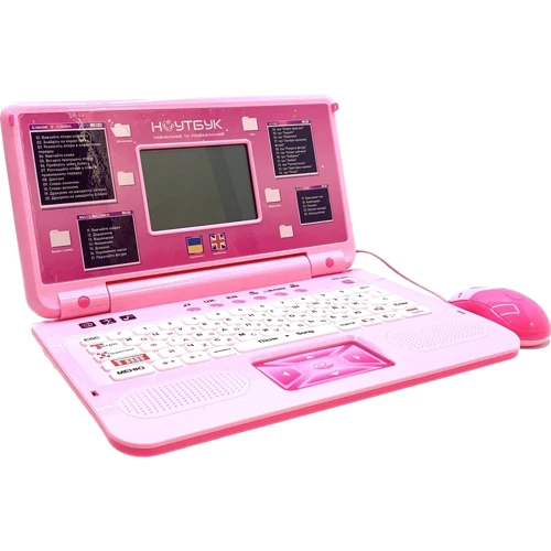 Ноутбук детский интерактивный WToys 35 функций, розовый (23556)
