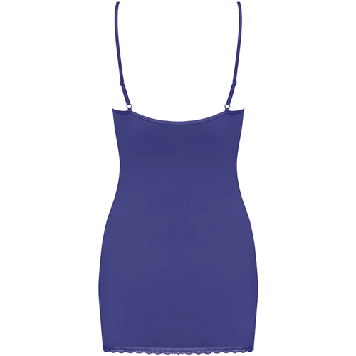 Комплект Obsessive Blackardi chemise, синий, S/M