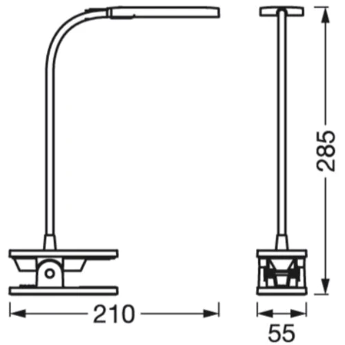Лампа настольная аккумуляторная Ledvance Panan Clip Square 5W 4000K DIM с аккумулятором (4058075747883) фото 7