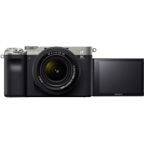 Sony Alpha a7C kit (28-60mm) Silver (ILCE7CLS.CEC) UA: Чувствительность ISO авто, 100-25600 (расширяется ISO 50-204800)
