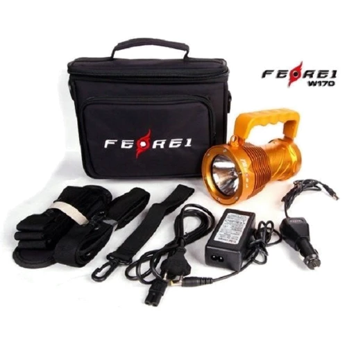 Ліхтар Ferei W170А SST90 теплий жовтий: Дальність підсвічування, м 500