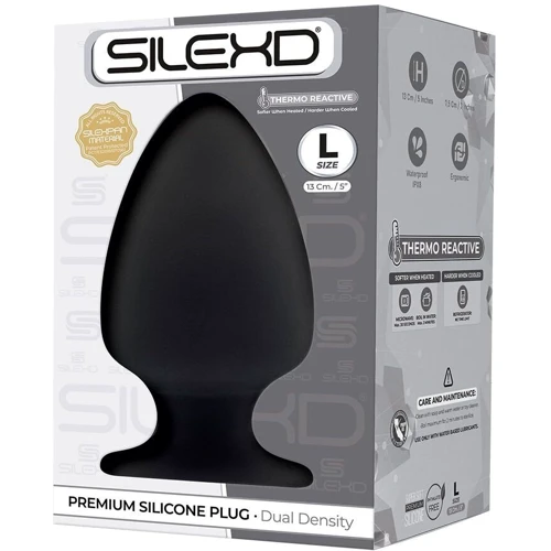 Анальная пробка SilexD Model 1 size L двухслойная