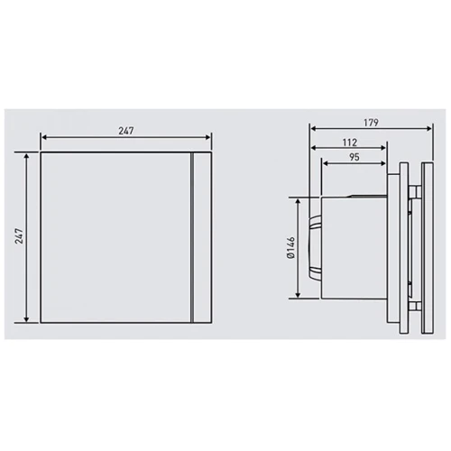 Витяжний вентилятор Soler & Palau SILENT-300 CHZ DESIGN-3C: Тип осьової
