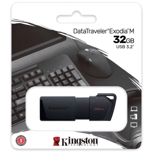USB-флешка Kingston 32GB DataTraveler Exodia M Black USB 3.2 (DTXM/32GB) фото 15