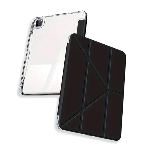 Аксессуар для iPad BeCover Ultra Slim Origami with Pencil mount Black for iPad Pro 11 M4 2024 (711689): Особенности режим автопробуждения/сна, отделение для стилуса, Надежная защита от царапин и загрязнений, трансформируется в подставку, Стильный дизайн