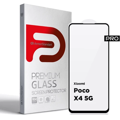 Аксесуар для смартфона ArmorStandart Tempered Glass Pro Black для Xiaomi Poco X4 5G (ARM60946)
