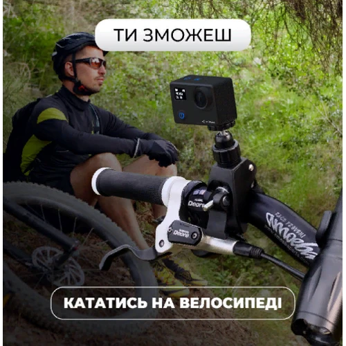 Экшн камера Набор блогера 30 в 1: экшн-камера AIRON ProCam 8 Black с аксессуарами: Дисплей 2" LCD, сенсорный