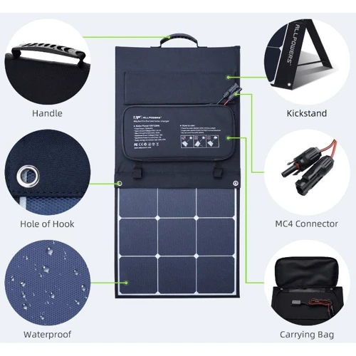 Сонячна панель Allpowers 120W Portable Solar Panel фото 4