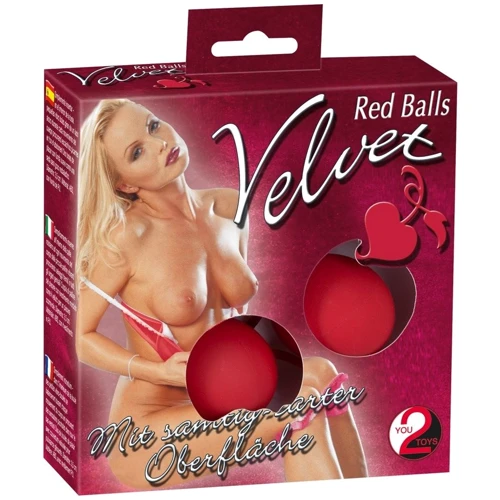 Вагинальные шарики Orion Velvet Red Balls Red