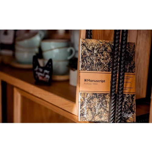 Скетчбук Manuscript Books Pollock 1950 з відкритою палітуркою: Кількість сторінок 80