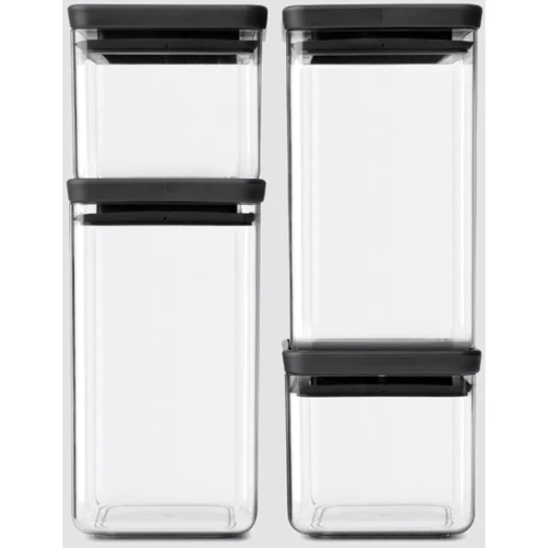 Емкость для хранения Brabantia Square Canister Set Tasty+ 4 шт. (122422)
