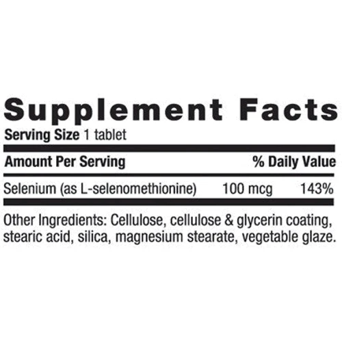 Country Life Selenium 100 mcg 180 Tabs Селен бездрожжевой: Тип Селен