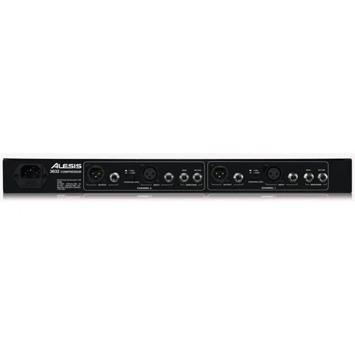 ALESIS 3632 Compressor: Аналоговые выходы 2 x XLR, 2 x 1/4" TRS, 2 x 1/4" TS Return