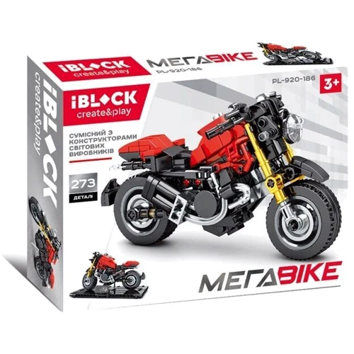 Конструктор IBLOCK PL-920-186 273дет., МЕГАBIKE