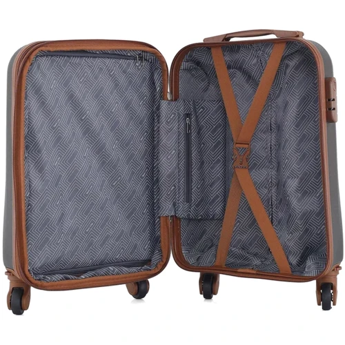 Валіза Semi Line 20" (S) Graphite (T5711-1): Тип ручки телескопічна ручка, Коротка ручка