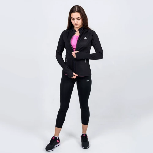 Спортивна толстовка Peak FW67034-BLA 42 чорна на блискавці: Сезон Демісезон