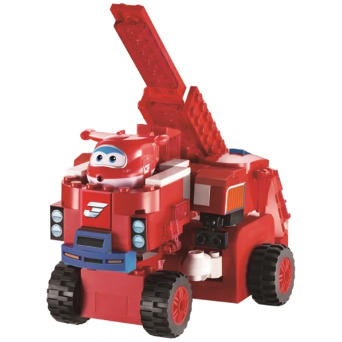 Конструктор-трансформер Super Wings Small Blocks 2-in-1 Buildable Transforming Vehicle Jett Джетт (EU385005)