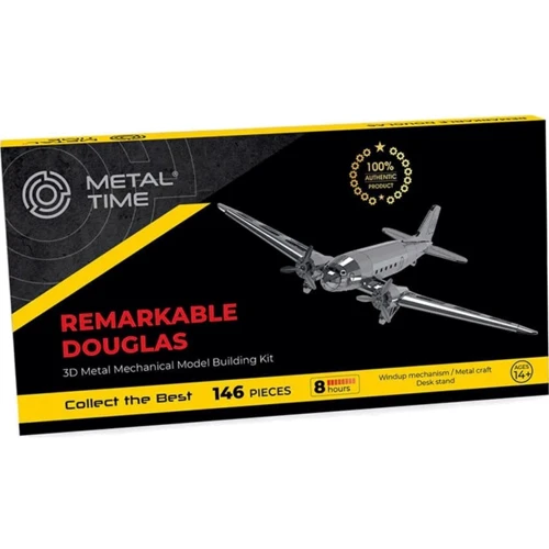 Коллекционная модель-конструктор Metal Time Remarkable Douglas Самолет DC-3 (MT057) фото 6