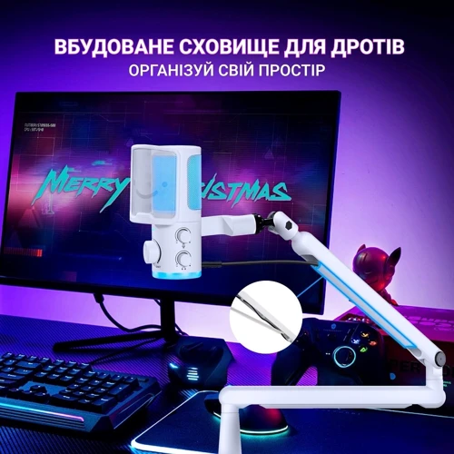 Конденсаторний мікрофон USB Fifine TAM6W White фото 7