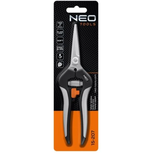 Секатор Neo Tools 15-207: Максимальний діаметр зрізу, мм 6