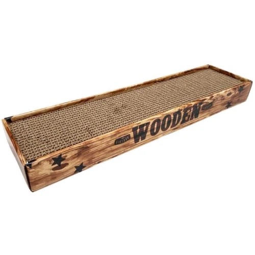 Когтеточка Croci Homedecor Essence с кошачьей мятой из гофрокартона орех 48х12х5 см (C6021578)