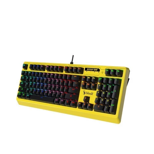 Клавіатура A4Tech B810RC Bloody (Punk Yellow): Тип клавіш механический