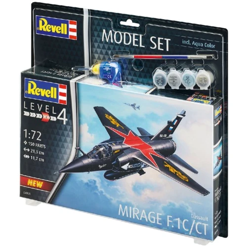 Збірна модель Revell набір Винищувач Дассо Міраж F1 рівень 4 масштаб 1:72 (RVL-64971)