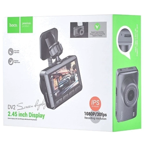 Видеорегистратор HOCO DV2 Driving recorder with display Black