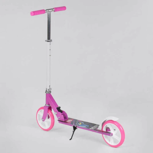 Самокат двоколісний Best Scooter з PU колесами і гумовими грипсами Pink (87724): Тип гальма ножний