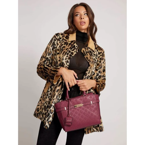 Женская сумка тоут Guess Bea Society Satchel сливовая (HWVS8132060-PLU): Тип Сумки