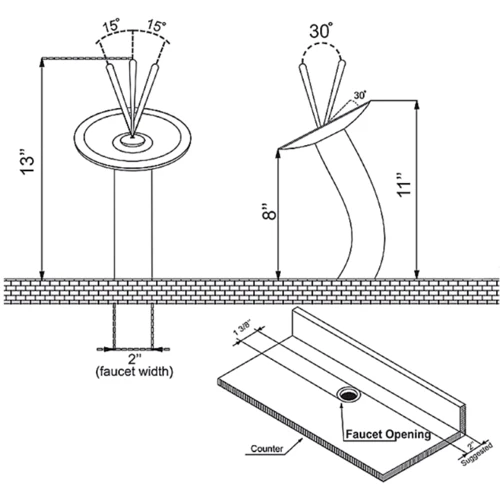 Змішувач для раковини Kraus Single KGW-1700SN