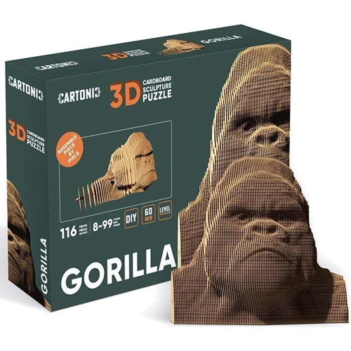 Картонний конструктор Cartonic 3D Puzzle GORILLA
