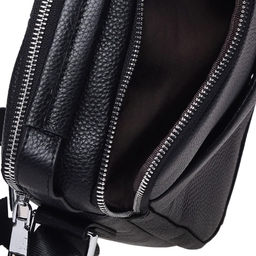 Чоловіча сумка через плече Ricco Grande чорна (K16406a-black): Стиль Повсякденний (Casual)