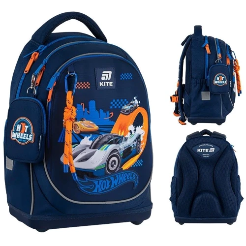 Набор Kite рюкзак + пенал + сумка для обуви 724 Hot Wheels (SET_HW25-724S) фото 14