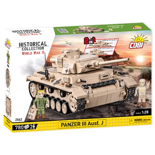 Конструктор Cobi Вторая Мировая Война Танк Panzer III, 780 деталей