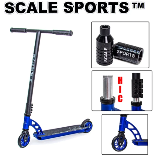 Трюковый самокат Scale Sports Phantom 110 mm синий (1699940657): Количество колес 2