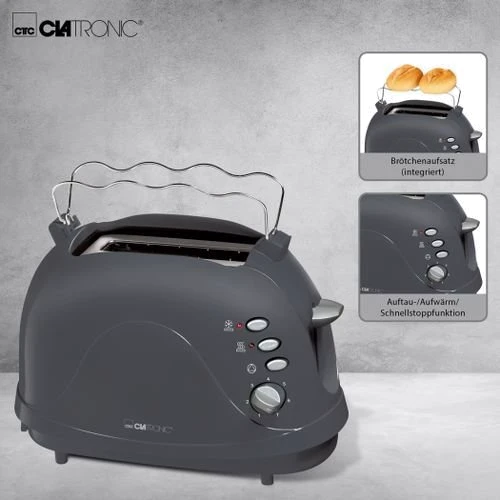 Тостер Clatronic TA 3565 Grey: Тип Тостер