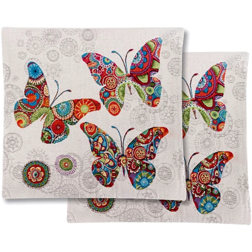 Гобеленовая наволочка Lefard BUTTERFLY 45х45 см (732-266)