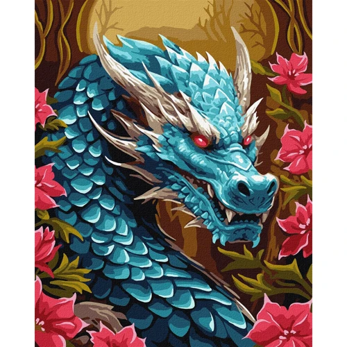 Картина по номерам Идейка Мощный дракон 40x50 см с красками металлик extra ©art_selena_ru (KHO5114)