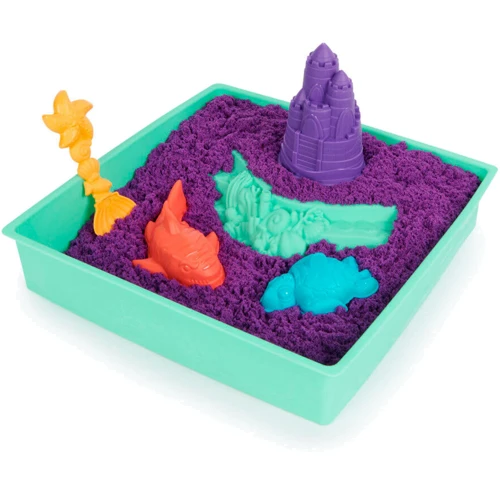 Набор песка для детского творчества Kinetic Sand V2 Замок из песка фиолетовый 454 г (71402): Возраст от 3-х лет